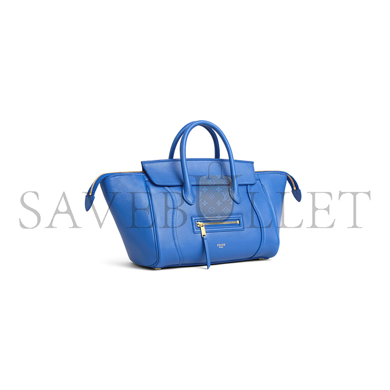 CELINE SMALL NEW LUGGAGE IN SUPPLE SHINY LAMBSKIN 124213GW2.GFU9 (24*15.5*11cm)